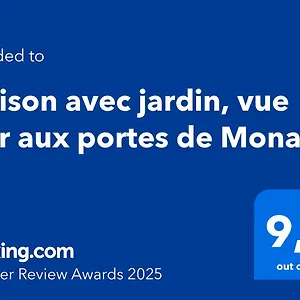  Hébergement de vacances Maison Avec Jardin, Vue Aux Portes De Monaco
